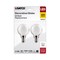 Satco 5.5-Watt G16.5 LED - White - Candelabra Base - 2700K - 500 Lumens - 120 Volts, 2PK S21814 - alternate 3